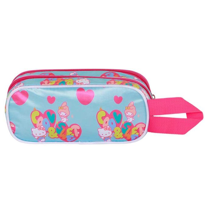 Sanrio Hello Kitty Estuche Portatodo Escolar Doble Compartimento 3D Friendship con Cremallera Forro Interior con Relieve Azul 1.5L 2 Sanrio Hello Kitty Estuche Portatodo Escolar Doble Compartimento 3D Friendship con Cremallera Forro Interior con Relieve Azul 1.5L 2