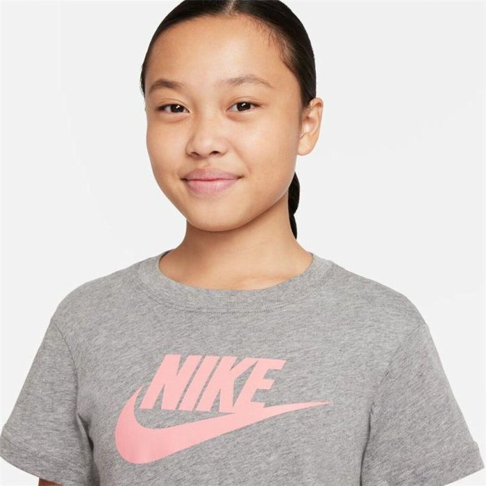 Camiseta de Manga Corta Infantil Nike Sportswear Gris 1