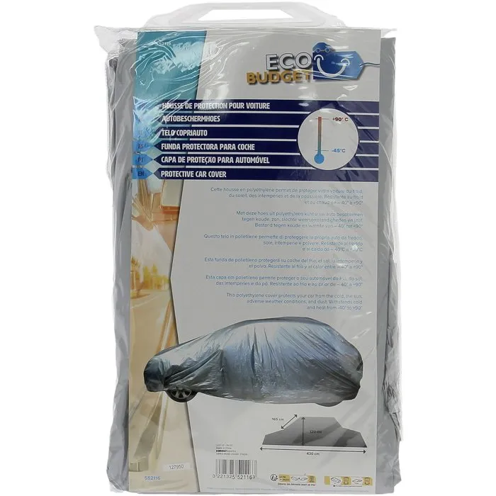 XLC Funda Coche ECO BUDGET AUC3221325521163 Impermeable Polietileno 430x165x120 cm 4