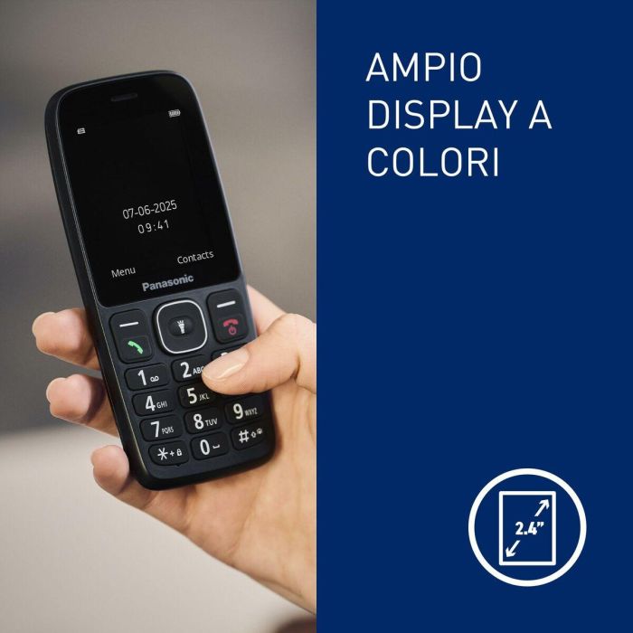 Teléfono Móvil para Mayores Panasonic KX-TF400EXB 7 Teléfono Móvil para Mayores Panasonic KX-TF400EXB 7