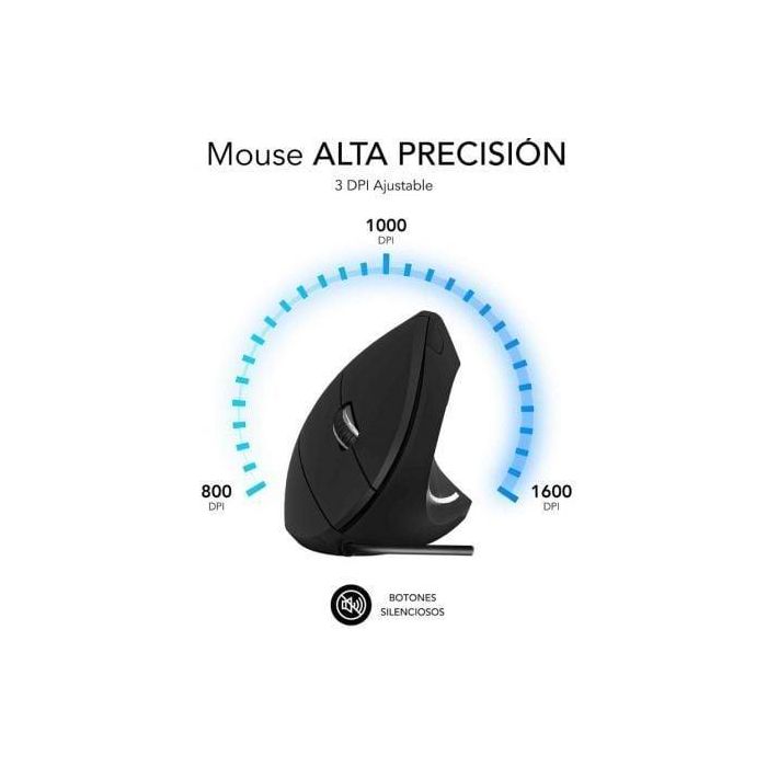 SUBBLIM GLIDE VERTICAL ERGO WIRED MOUSE BLACK 3 SUBBLIM GLIDE VERTICAL ERGO WIRED MOUSE BLACK 3