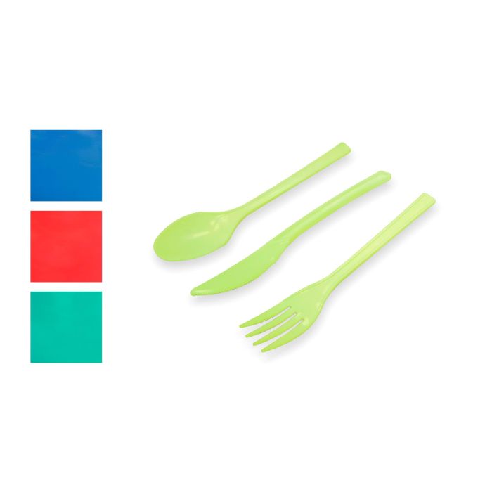 Set de 18 cubiertos de colores Algon (24 Cajas) 1 Set de 18 cubiertos de colores Algon (24 Cajas) 1