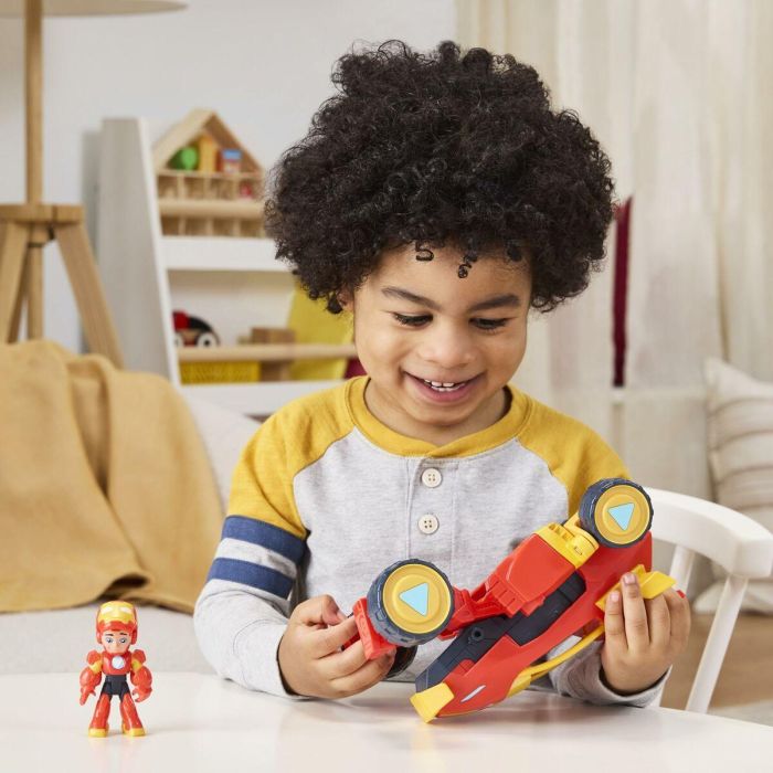 Marvel Figura Acción Iron Man And His Awesome Friends Vehículos Y Armaduras 2 en 1 3