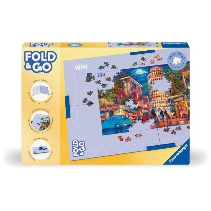 Tablero de rompecabezas - RAVENSBURGER - 17971 - Plegable - Para 1000 piezas - Clips de fijación Tablero de rompecabezas - RAVENSBURGER - 17971 - Plegable - Para 1000 piezas - Clips de fijación