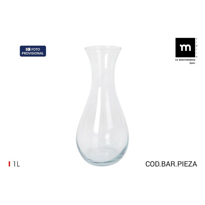 Inde Botella Decantador Ronde Oliva 1 L - 7.5x11.5x24.3 cm (6 Unidades)