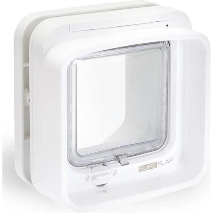 SUREFLAP DualScan Chatiere con chip electrónico blanco SUREFLAP DualScan Chatiere con chip electrónico blanco