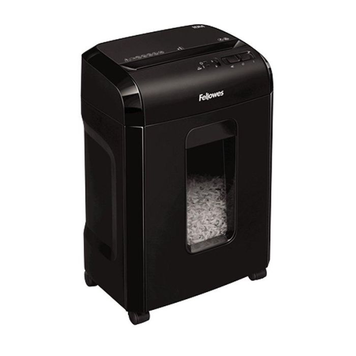 Fellowes 10M Aktenvernichter MicroCut, Destructora de papel 10 hojas, Microcorte 2x12mm, P-5, 19L, Negro 1