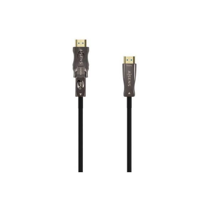 AISENS CABLE HDMI V2.1 AOC DESMONTABLE ULTRA ALTA VELOCIDAD / HEC 8K@60HZ 4K@120HZ 4:4:4 48GBPS, A/M-D/A/M, NEGRO, 50M AISENS CABLE HDMI V2.1 AOC DESMONTABLE ULTRA ALTA VELOCIDAD / HEC 8K@60HZ 4K@120HZ 4:4:4 48GBPS, A/M-D/A/M, NEGRO, 50M