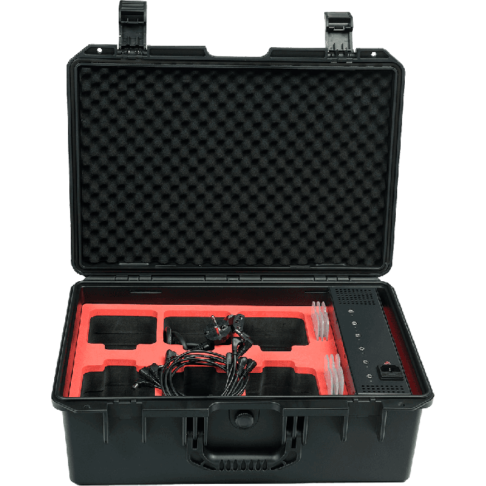 Algamlight Case y Cargador EVENTPAR44-QUAD-IP para 6 Proyectores Event Par 44 Quad IP con Filtros Magnéticos