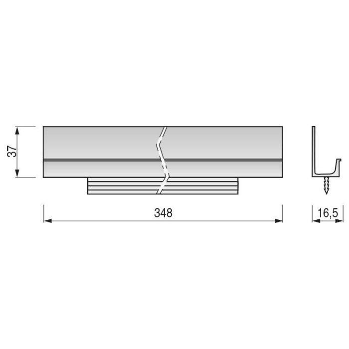 Tirador Para Embutir Jey Efecto Inox Largo Long. 347Mm. Viefe 1 Tirador Para Embutir Jey Efecto Inox Largo Long. 347Mm. Viefe 1