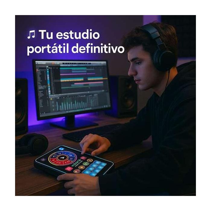iDance Mini Mesa de Mezclas Tablet Portátil 2,2x24,5x14 cm 3 iDance Mini Mesa de Mezclas Tablet Portátil 2,2x24,5x14 cm 3