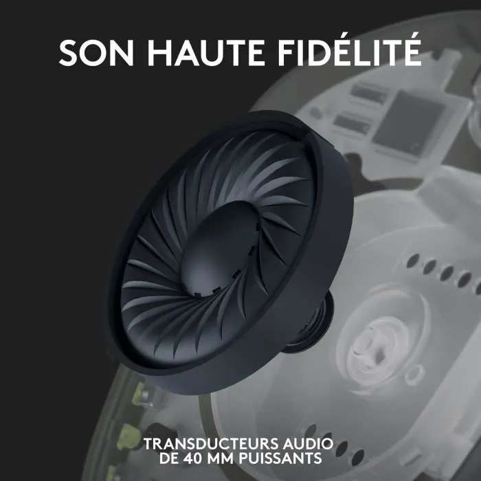 Logitech G435 Auriculares Gaming Inalámbrico LIGHTSPEED Bluetooth Blanco para PC y Consolas 3