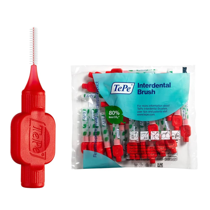 Tepe Extra Soft Interdental Brushes 0,5 mm Red 25 Piezas