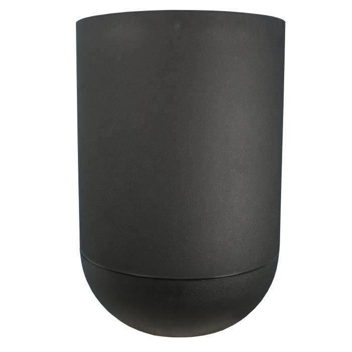 Jardinera redonda RIVIERA GRANIT TULIP - Plástico - Diámetro 50 cm - Negro Jardinera redonda RIVIERA GRANIT TULIP - Plástico - Diámetro 50 cm - Negro