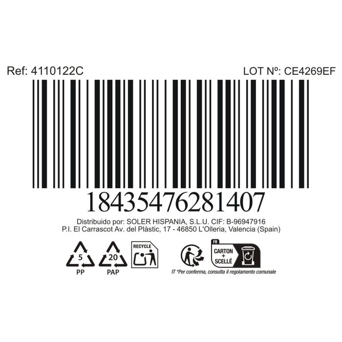 La Mediterranea Bandeja Calobra Crema 33.8 cm x 20.3 cm x 3.1 cm (12 Unidades)