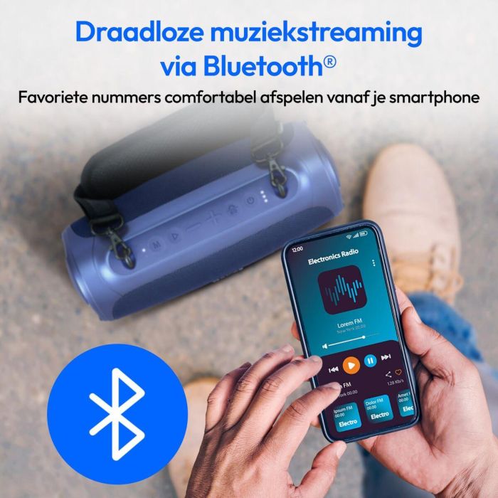 Altavoz Bluetooth Portátil Medion 50077072 Azul 4 W 1