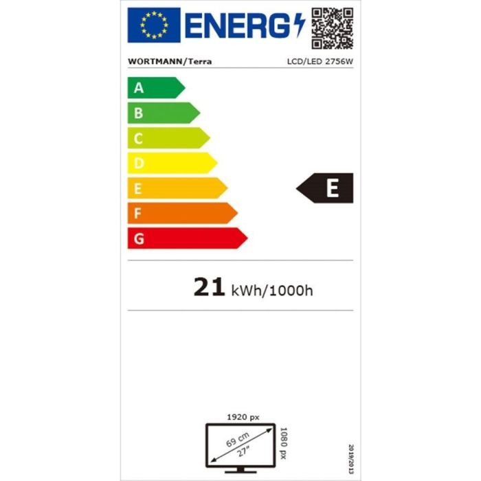 68.6cm/27'' (1920x1080) TERRA 2756W PV V3 16:9 5ms HDMI DVI DisplayPort VESA Pivot Speaker FullHD Black 2