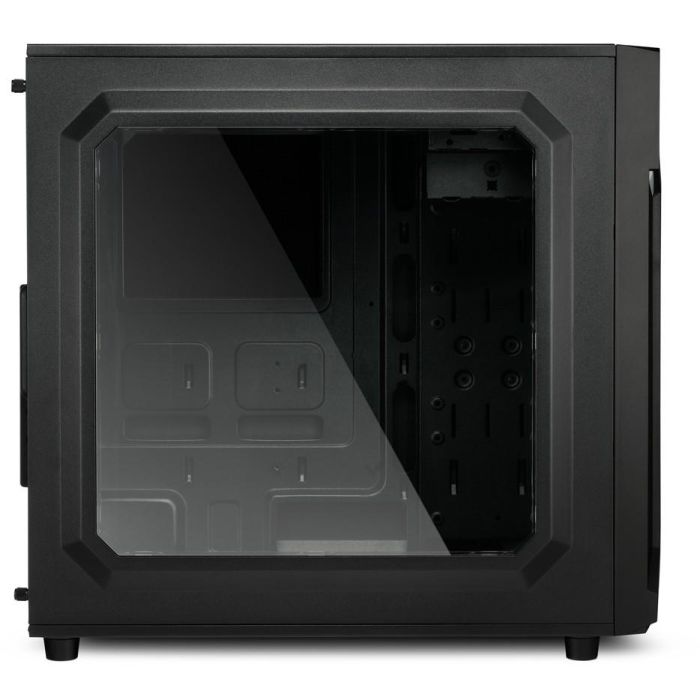 Sharkoon VG6-W RGB Semitorre ATX Gaming Negra, 3 Ventiladores LED RGB 120mm Preinstalados, Ventana Acrílica Frontal y Lateral 2