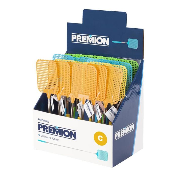 Premion Mata moscas extensible 260 mm a 720 mm, colores surtidos, pack 24 unidades 0 Premion Mata moscas extensible 260 mm a 720 mm, colores surtidos, pack 24 unidades 0