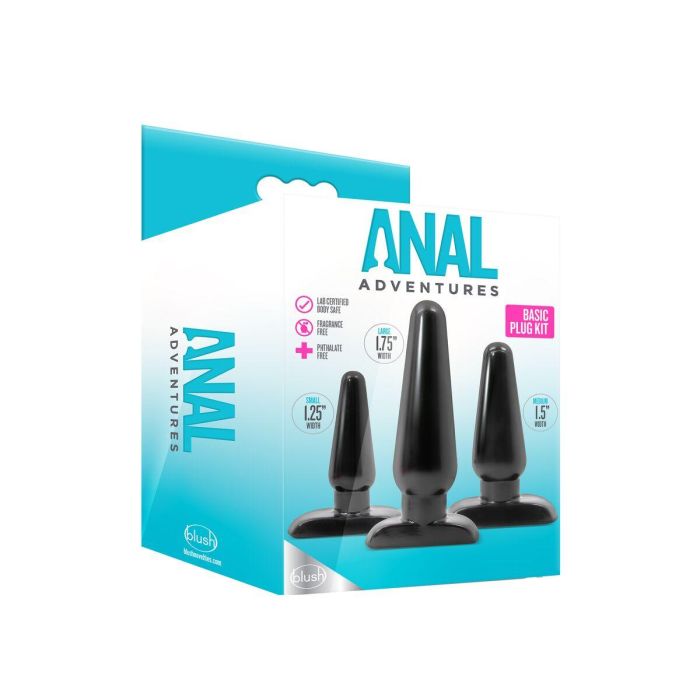 Plug Anal Blush Adventures Negro 1