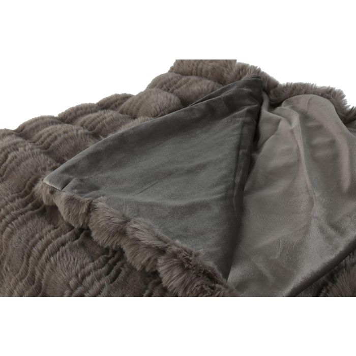 Manta Urban DKD Home Decor Marron 240 x 1 x 220 cm 3 Manta Urban DKD Home Decor Marron 240 x 1 x 220 cm 3