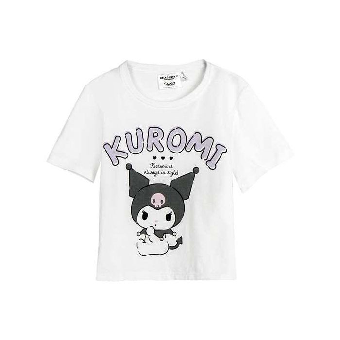 Camiseta corta single jersey hello kitty kuromi 14 años Camiseta corta single jersey hello kitty kuromi 14 años
