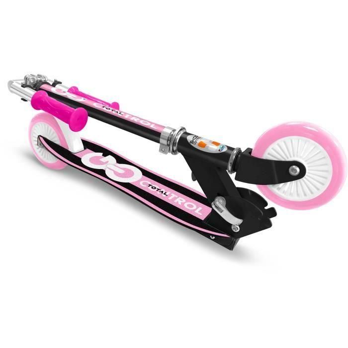 Patinete plegable - STAMP - SKIDS CONTROL - Plataforma ergonómica - Rosa 1