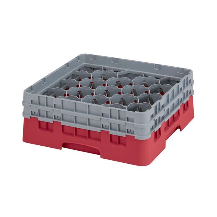 CAMBRO - 20S434-416 - Cesta de lavado 20 comp. 2 alturas - 9,84 cm Ø máx. - alt. máx. 13,5 cm - 50 x 50 x 18,4 cm - Arándano