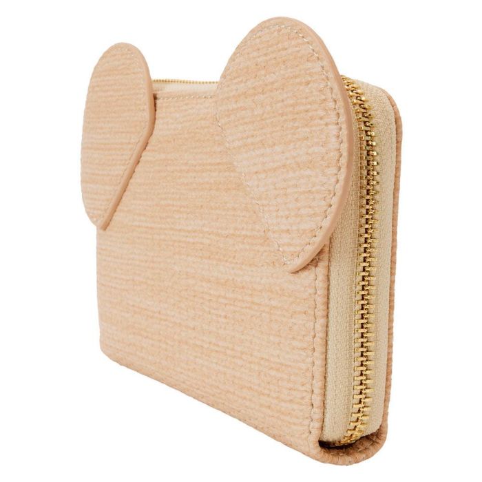 Loungefly Cartera Mickey Disney Piel Vegana 15x10cm con Cremallera y Ranuras para Tarjetas