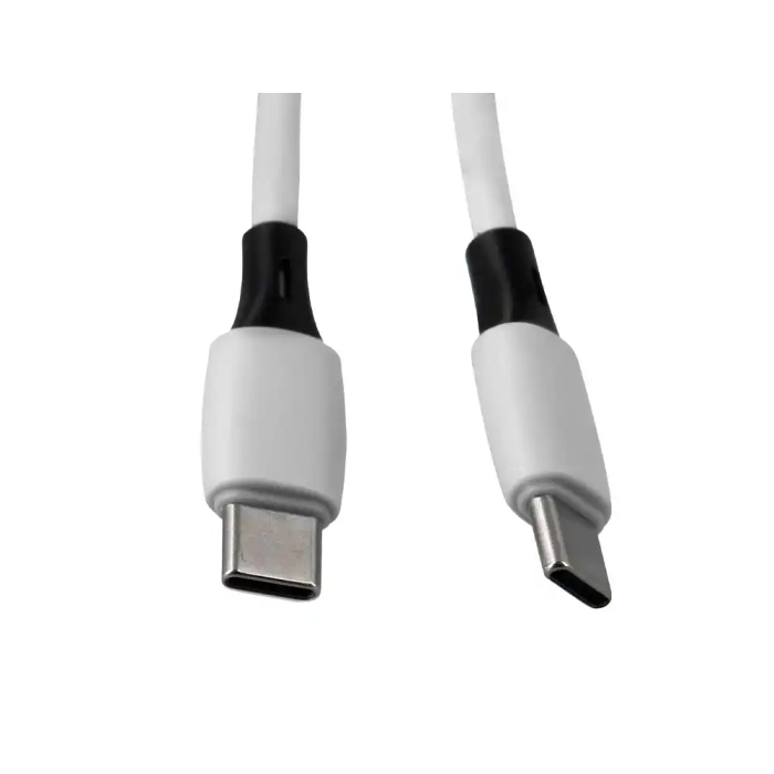 Q-connect Cable USB-C a USB-C PVC Longitud 1m Blanco 2