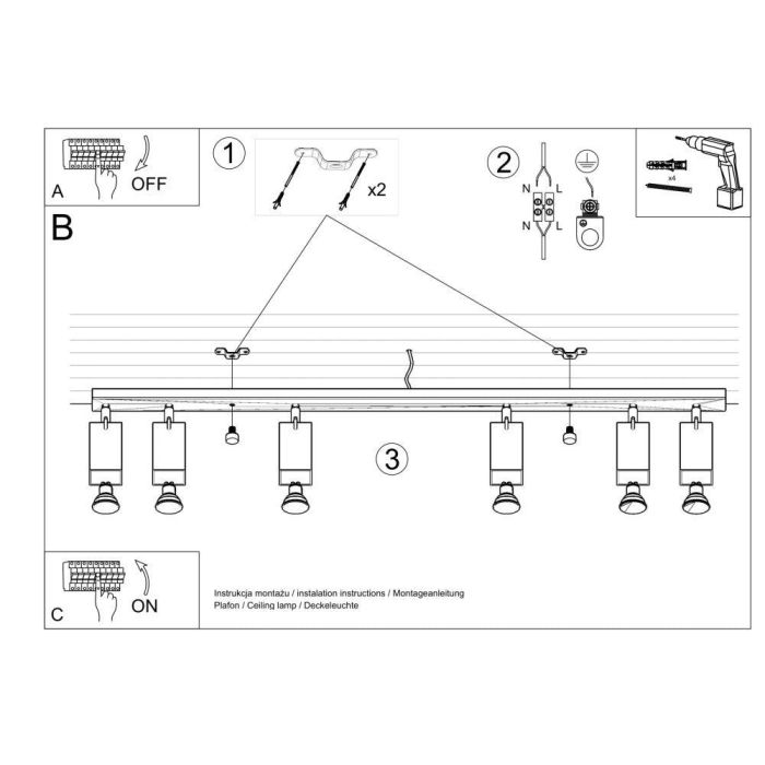 Lámpara de Techo "Merida-1" [SOL-SL.0460] 4