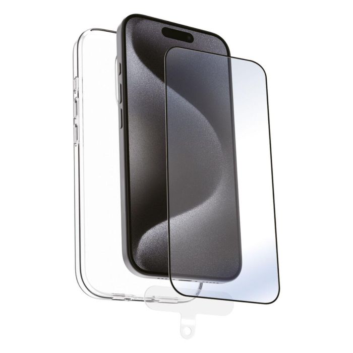 Muvit Funda Recycletek para Apple iPhone 16 con Protector de Pantalla y Kit de Limpieza Bio Sostenible 3