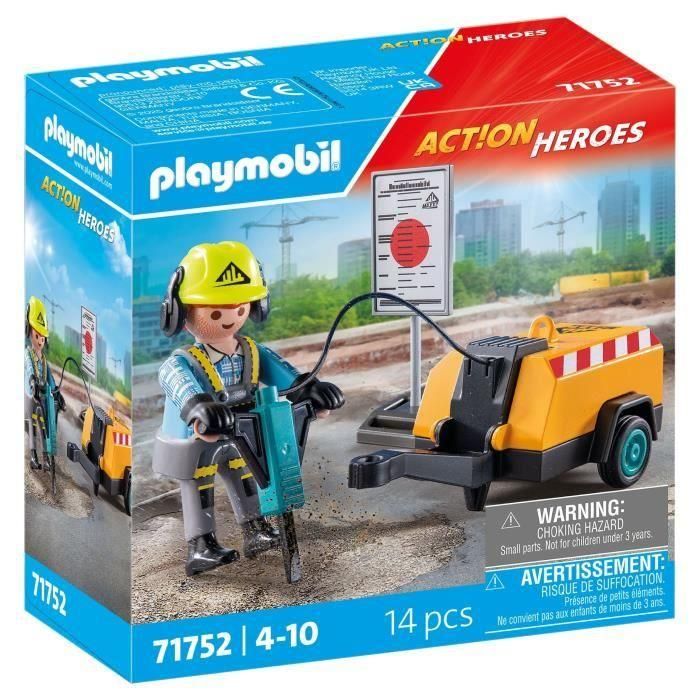 Obrero Action Heroes 71752 Playmobil Obrero Action Heroes 71752 Playmobil