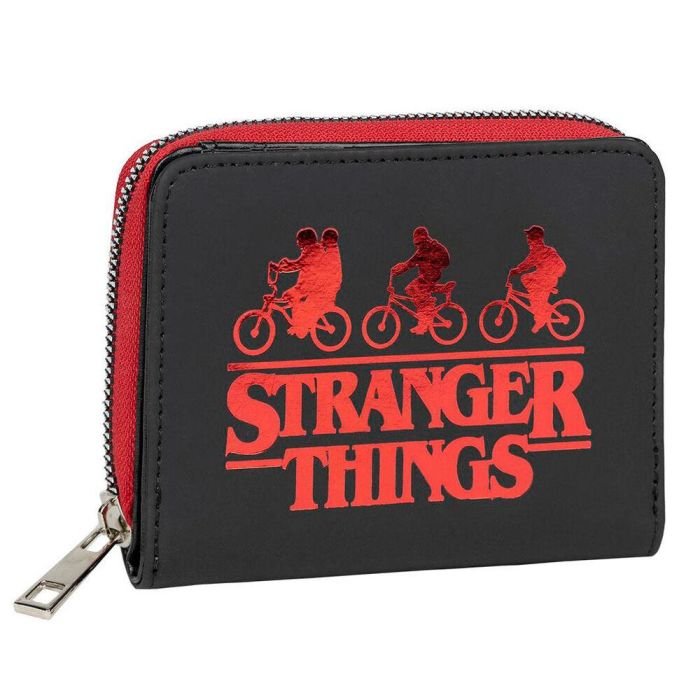 Cartera Stranger Things Rojo Negro 3 Cartera Stranger Things Rojo Negro 3