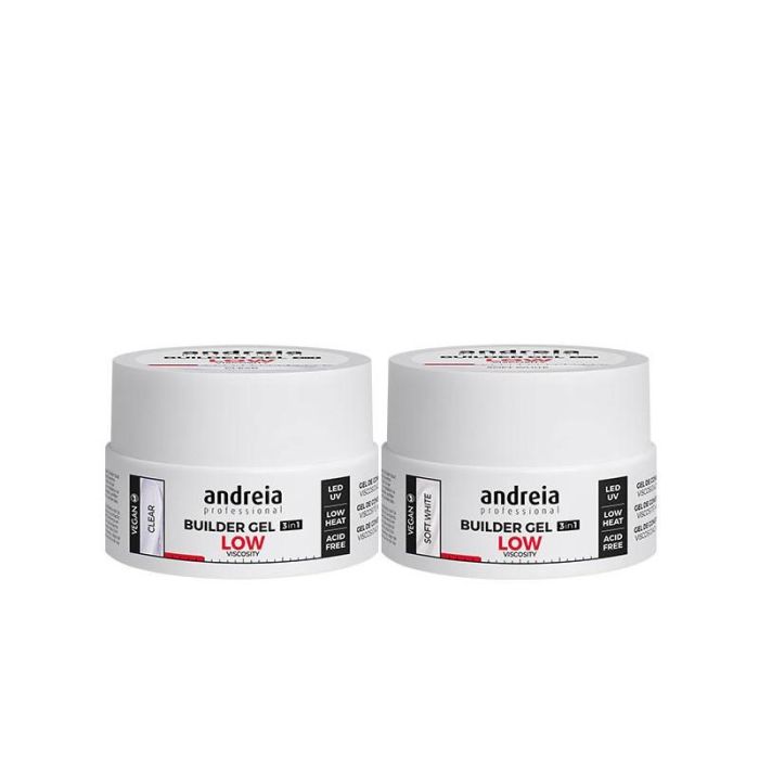 Andreia Builder Gel Low Viscosity Clear 44grs - Gel de Construcción 3 en 1, Autonivelante, Base, Construcción y Top Coat, LED y UV Andreia Builder Gel Low Viscosity Clear 44grs - Gel de Construcción 3 en 1, Autonivelante, Base, Construcción y Top Coat, LED y UV