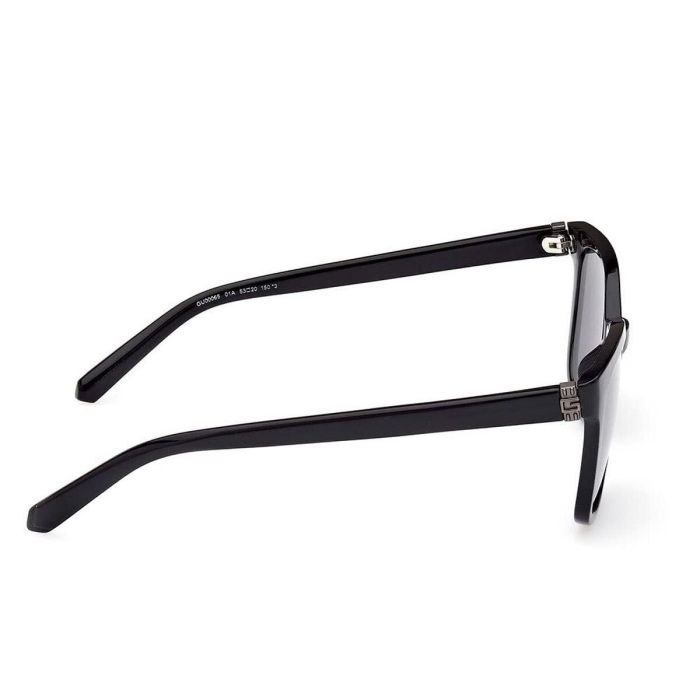 Guess GU00065 01A Gafas de Sol Hombre Adulto Cuadradas, Montura Negro Mate, Cristales Tono Humo. Patilla 150mm, Cristal 53mm 6 Guess GU00065 01A Gafas de Sol Hombre Adulto Cuadradas, Montura Negro Mate, Cristales Tono Humo. Patilla 150mm, Cristal 53mm 6