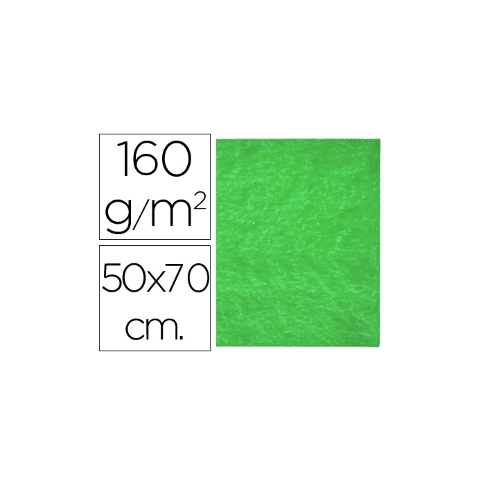 Liderpapel Fieltro Verde 50x70cm 160g/m2 para Manualidades y Uso Escolar 0 Liderpapel Fieltro Verde 50x70cm 160g/m2 para Manualidades y Uso Escolar 0