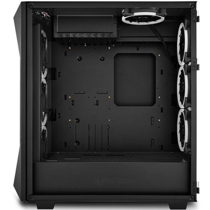 Sharkoon REV300 Torre Gaming E-ATX de Alto Rendimiento con 7 Ventiladores PWM, Panel Frontal Rejilla y Cristal Templado Negro 2