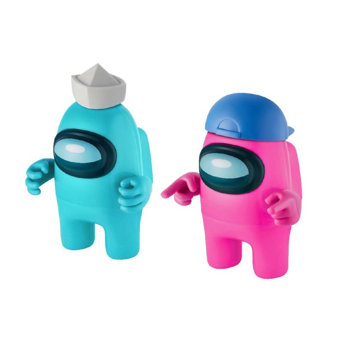 Bizak Figura Acción Among Us 12 cm - Incluye 2 Figuras y 5 Accesorios - 4 Modelos para Coleccionar 1