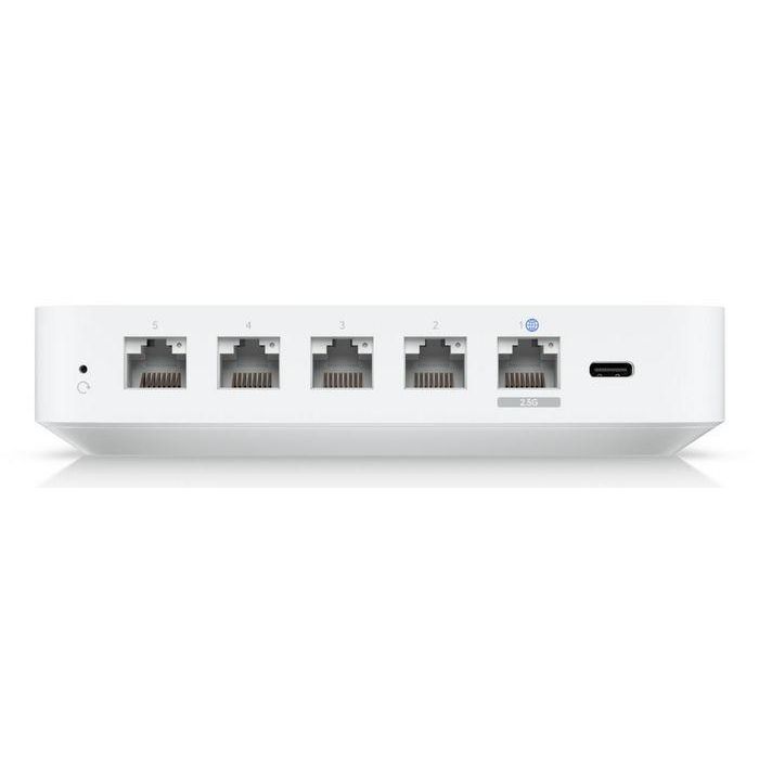 Ubiquiti 4x RJ-45, 1x WAN, USB Type-C, LCM display, Bluetooth 4