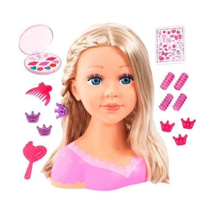 Busto charlene peinado y maquillaje super modelo rubia Busto charlene peinado y maquillaje super modelo rubia