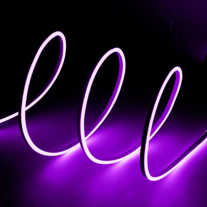 Tira LED Manguera "Neon Flex" 6W 6000ºK 220VAC 8x16mm Simple 120xSMD2835 6W/M x1M 40.000H  [HO-NSPVC8x16SOY220CW] 11