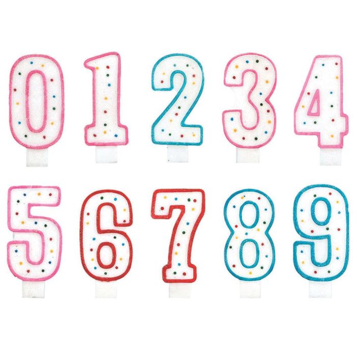 Party Time Vela Aniversario Surtida Números 0-9 14 cm 2 Party Time Vela Aniversario Surtida Números 0-9 14 cm 2