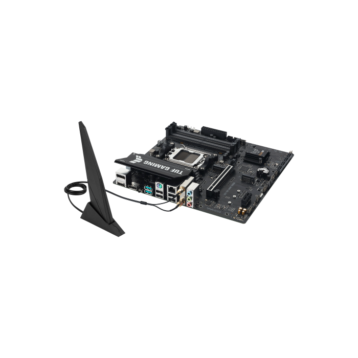Asus Placa Base TUF GAMING A620AM-PLUS WiFi 90MB1MZ0-M0EAY0, Chipset AMD A620A, Socket AM5, Formato Micro ATX, DDR5, Wi-Fi 6 6