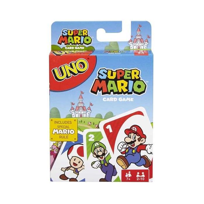 Mattel Juego de Cartas Uno Super Mario Bros. para 2-10 Jugadores, Edad 5+ (Español/Portugués)