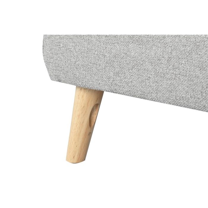 DKD Home Decor Sofá Scandi Chaiselongue de Poliéster Gris 144 x 84 x 226 cm 3 DKD Home Decor Sofá Scandi Chaiselongue de Poliéster Gris 144 x 84 x 226 cm 3