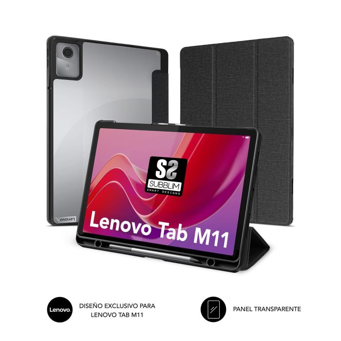 Subblim Funda para Lenovo Tab M11 Transparente Full SmartCover con Soporte y Protección 1 Subblim Funda para Lenovo Tab M11 Transparente Full SmartCover con Soporte y Protección 1