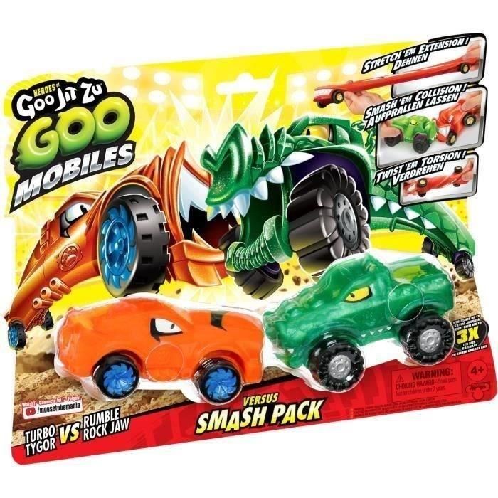 Moose Toys MOO0630996426746 Vehículos Miniatura Goo Mobiles Turbo Tyger vs Rumbler Jaw 3