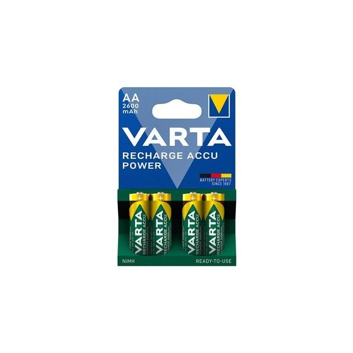 Varta 5716101404 Pilas Recargables Ni/MH HR06 AA 2600mAh Accu Power 4uds 1