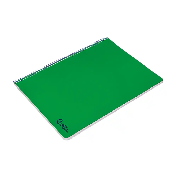 Liderpapel Cuaderno espiral Smart A4 tapa blanda 80h 75gr pauta 3,5mm con margen color verde 4